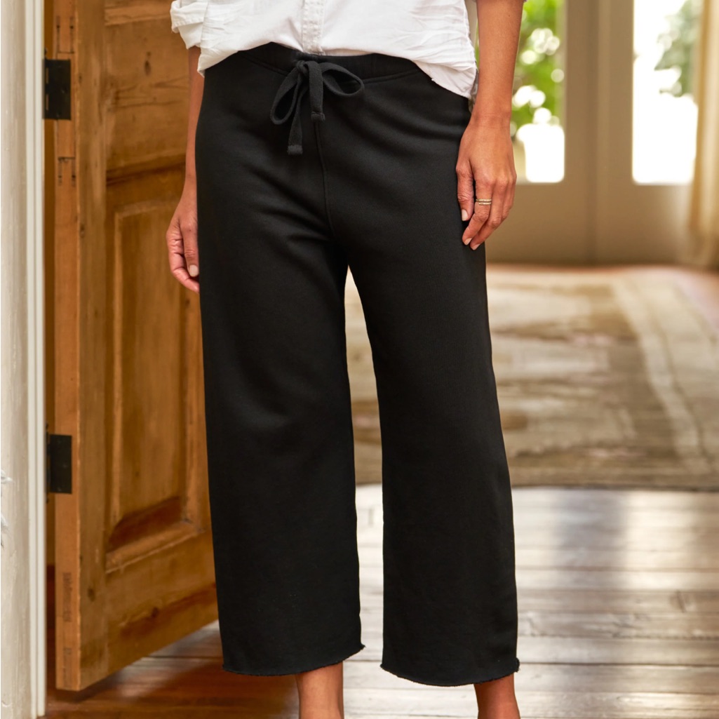 Frank & Eileen Catherine Favorite Sweatpant Triple Fleece Black Small